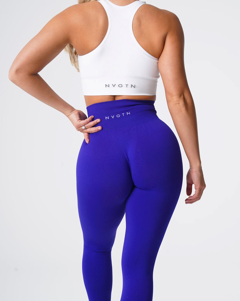 NVGTN Solid Seamless Leggings Cobalt  Leggings Femme | GHP-2416519