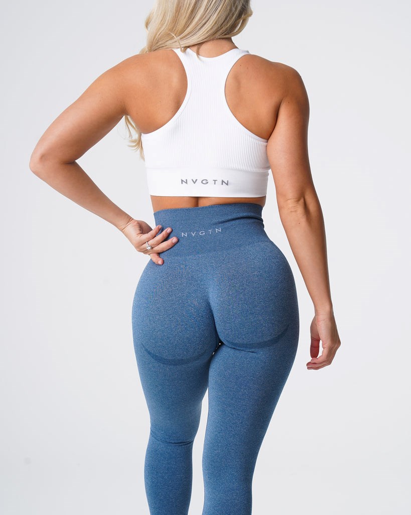 NVGTN Contour Seamless Leggings Bleu  Leggings Femme | XRX-2967112