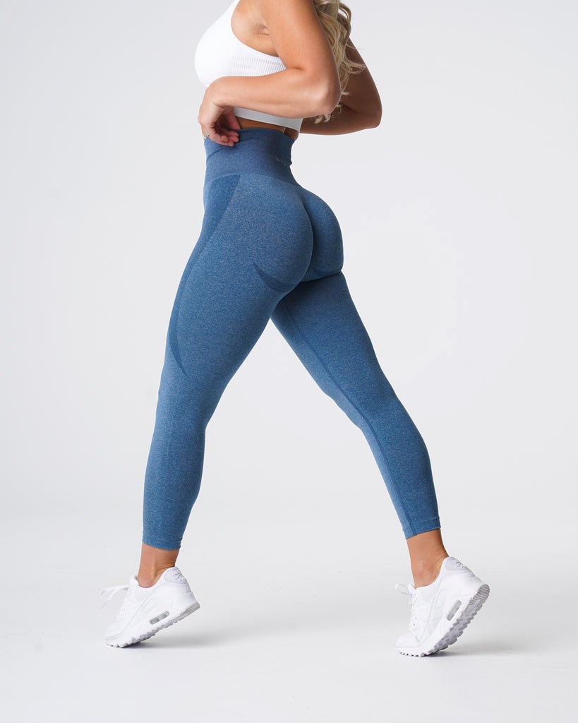 NVGTN Contour Seamless Leggings Bleu  Leggings Femme | XRX-2967112