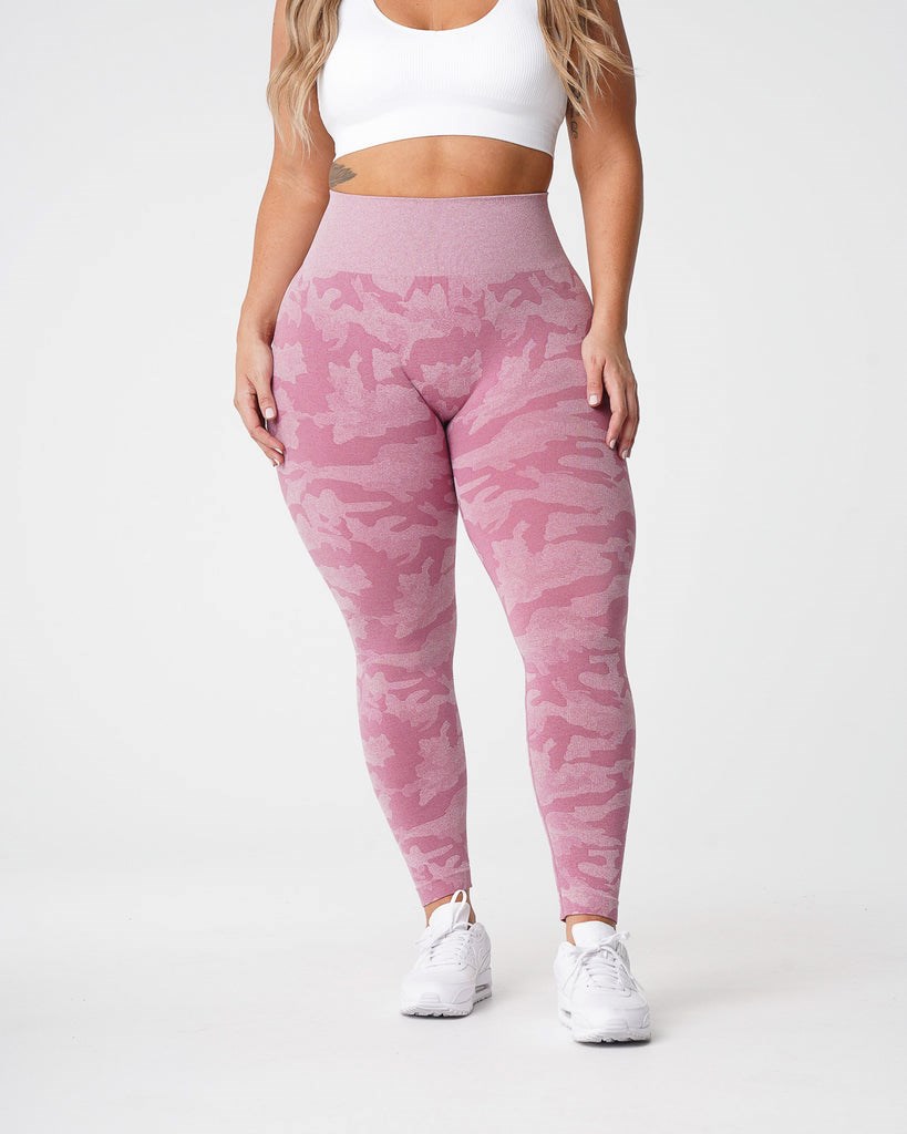 NVGTN Camo Seamless Leggings Rose  Leggings Femme | CZV-6988700