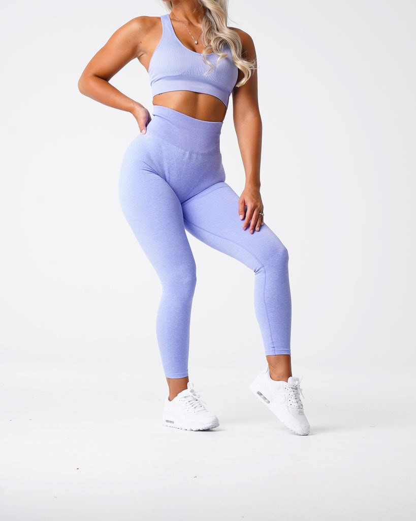 NVGTN Scrunch Seamless Leggings Periwinkle  Leggings Femme | WVB-4946321