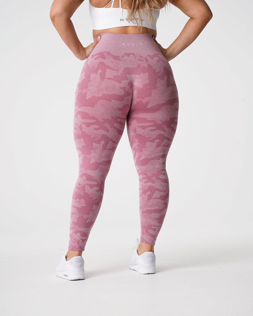 NVGTN Camo Seamless Leggings Rose  Leggings Femme | CZV-6988700