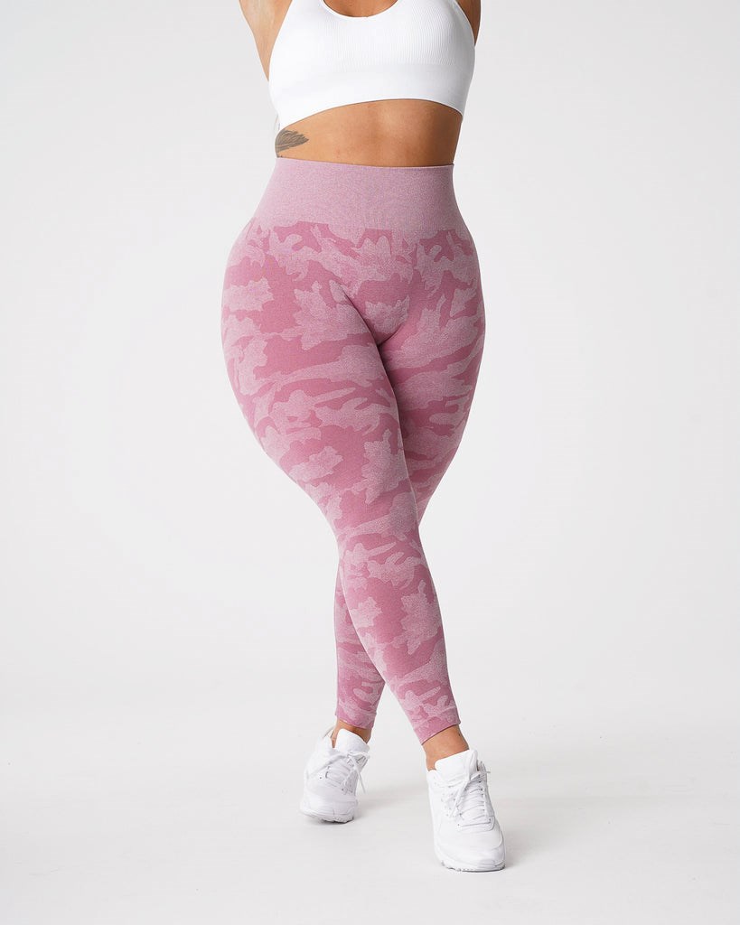 NVGTN Camo Seamless Leggings Rose  Leggings Femme | CZV-6988700