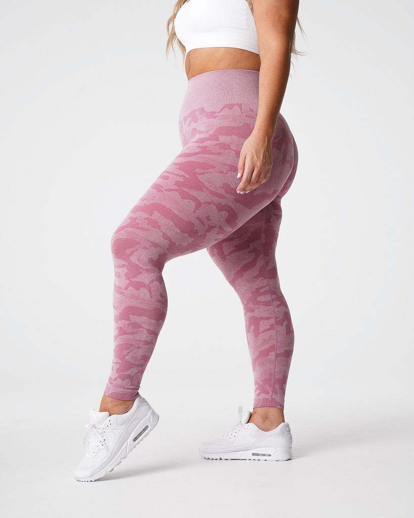 NVGTN Camo Seamless Leggings Rose  Leggings Femme | CZV-6988700