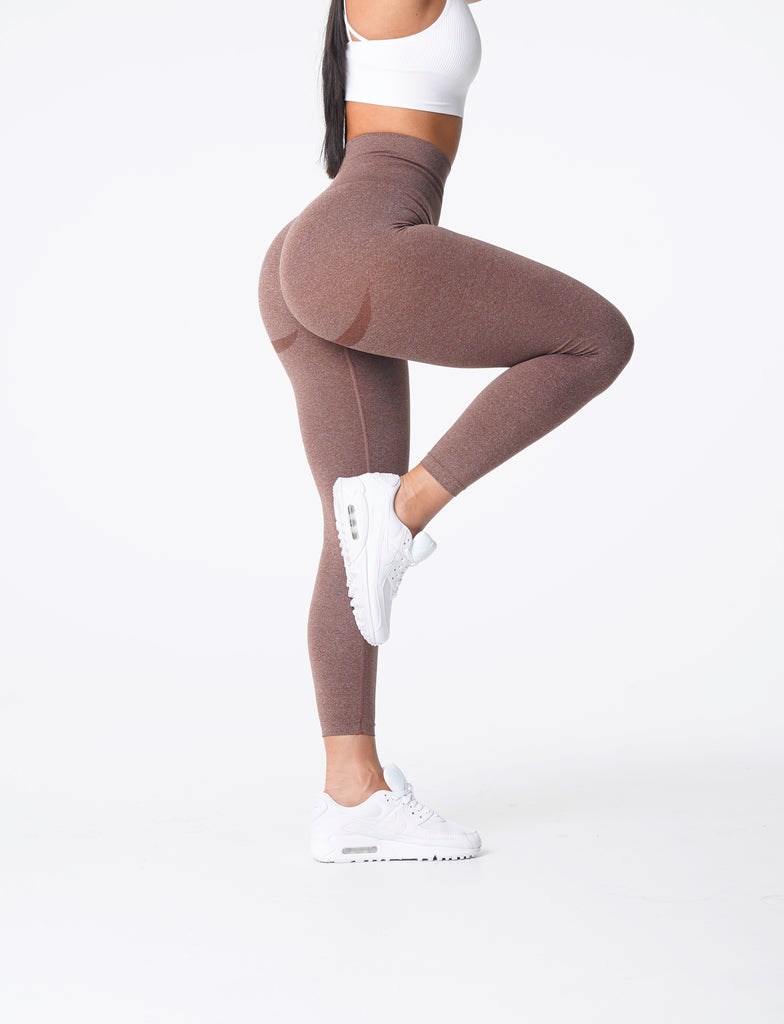 NVGTN Curve Seamless Leggings Cocoa  Leggings Femme | QJL-9172395