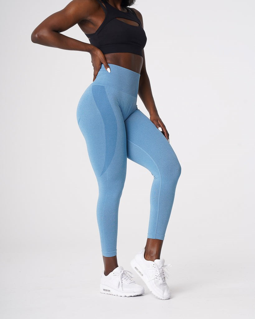 NVGTN Contour Seamless Leggings Bleu  Leggings Femme | SVC-2202933