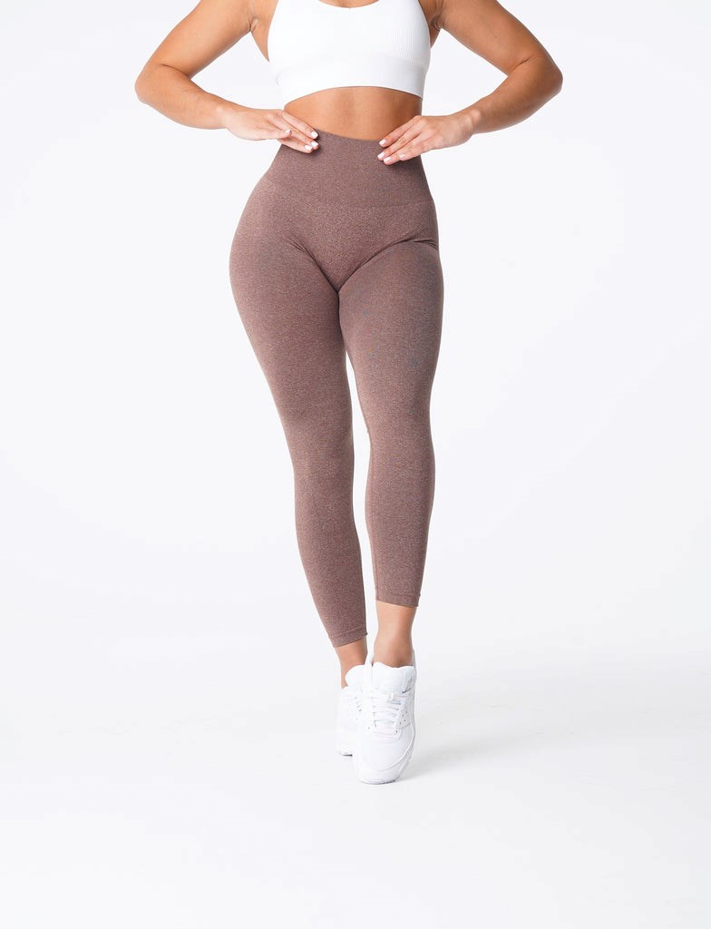 NVGTN Curve Seamless Leggings Cocoa  Leggings Femme | QJL-9172395