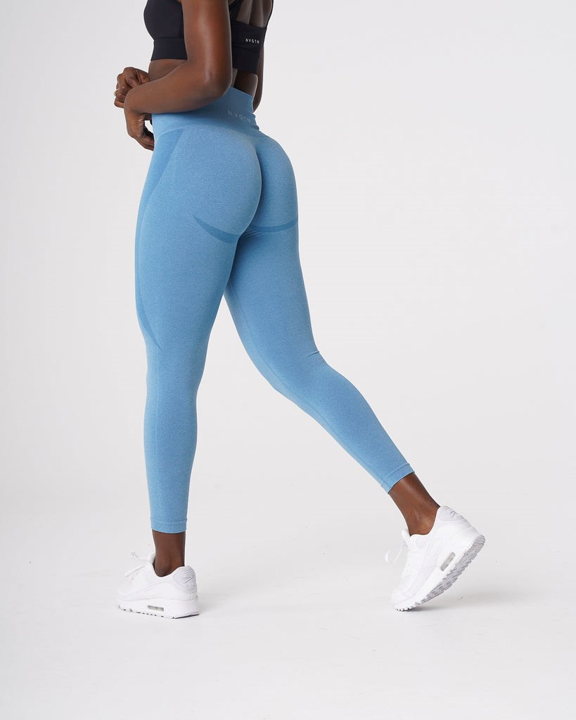 NVGTN Contour Seamless Leggings Bleu  Leggings Femme | SVC-2202933