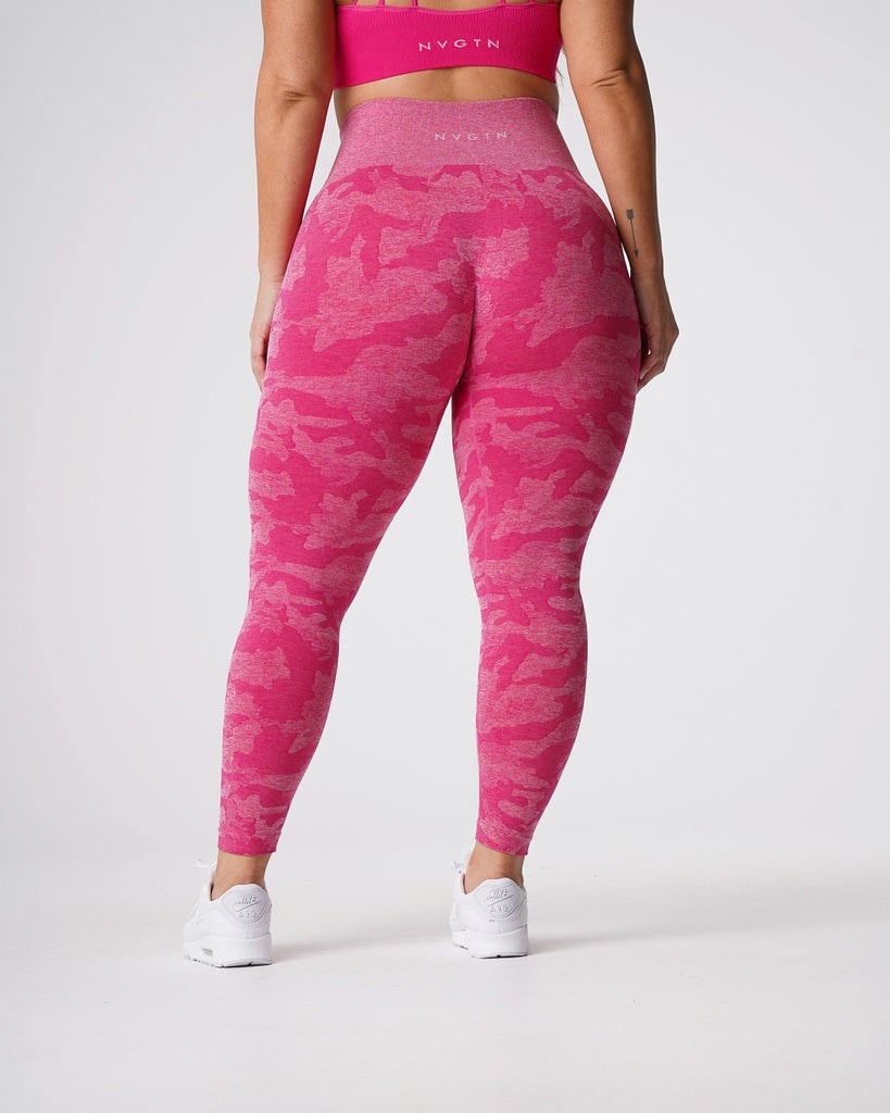 NVGTN Camo Seamless Leggings Fushia  Leggings Femme | WFW-4239409