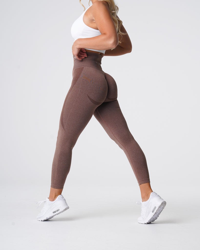 NVGTN Contour Seamless Leggings Cocoa  Leggings Femme | XXV-5147048