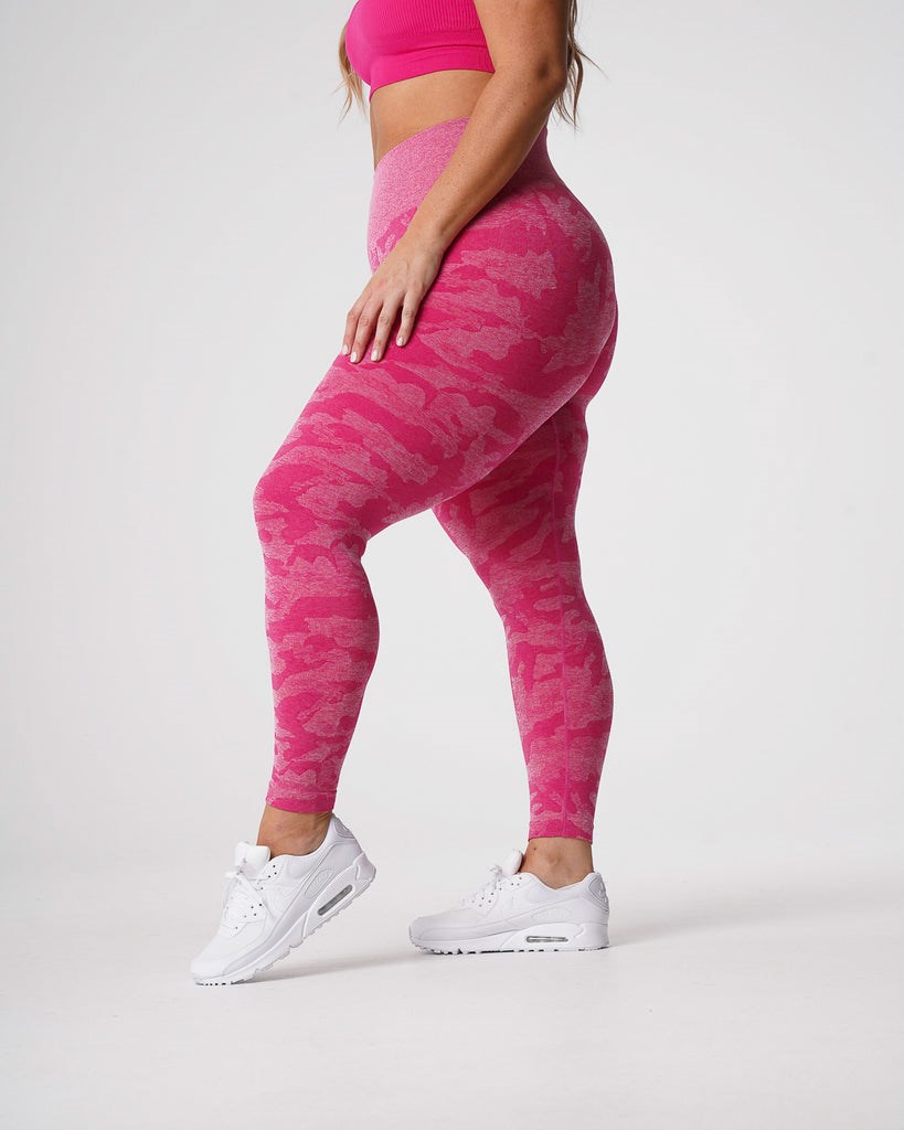 NVGTN Camo Seamless Leggings Fushia  Leggings Femme | WFW-4239409