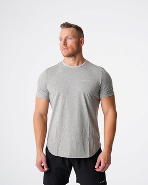 NVGTN Pulse Fitted Tee Grise  T Shirts Homme | OQL-6104787