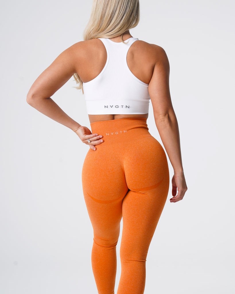 NVGTN Contour Seamless Leggings Orange  Leggings Femme | GEX-5897305