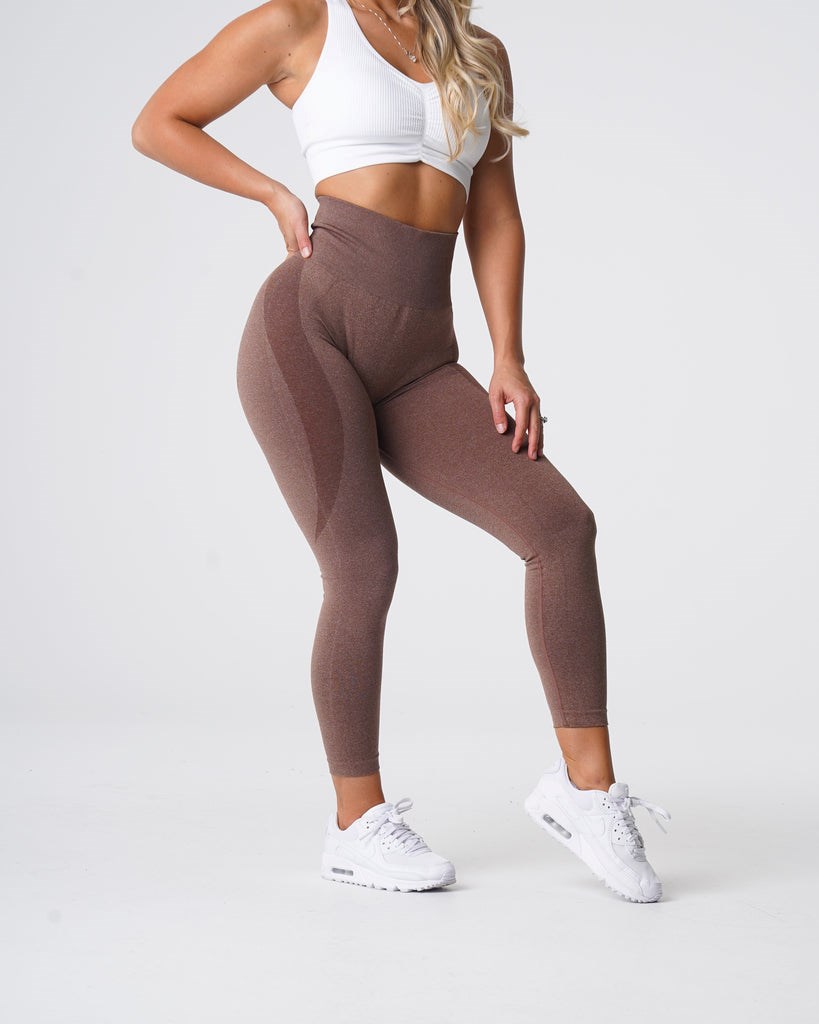 NVGTN Contour Seamless Leggings Cocoa  Leggings Femme | XXV-5147048