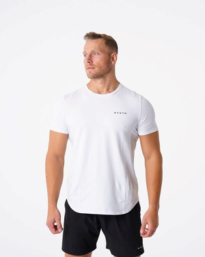 NVGTN Pulse Fitted Tee Blanche  T Shirts Homme | RJB-9163524