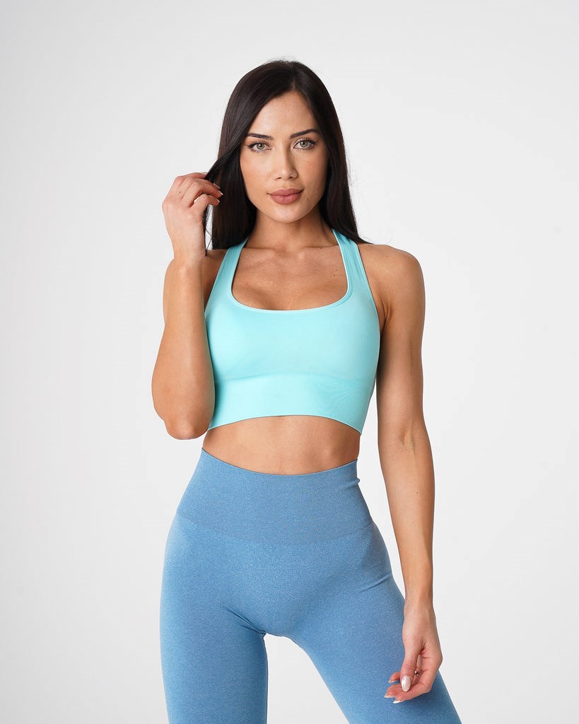 NVGTN Ignite Seamless Bra Aqua  Soutien Gorge Sport Femme | LIR-1098456