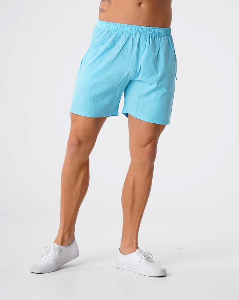 NVGTN Flex Shorts Aqua  Shorts Homme | VPJ-7273764