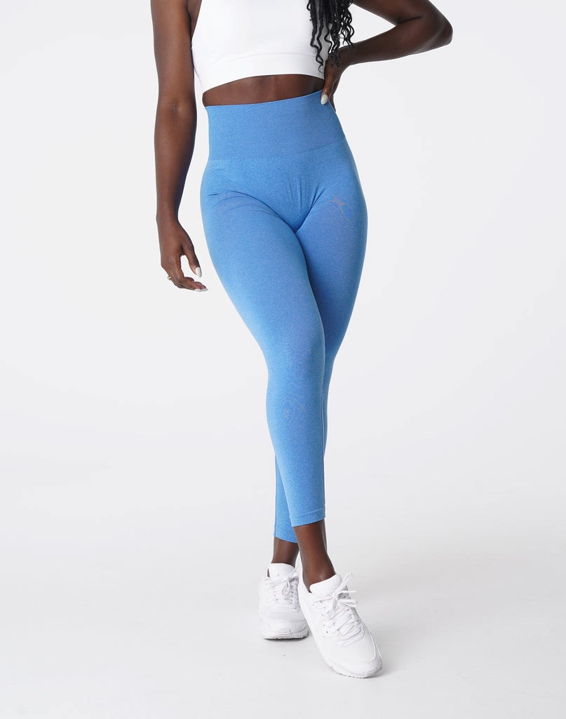 NVGTN NV Seamless Leggings Bleu  Leggings Femme | TBW-1341200