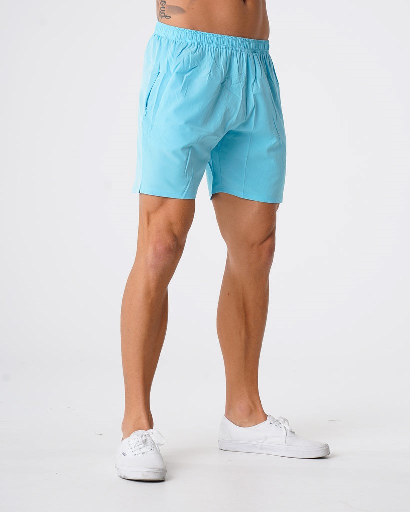 NVGTN Flex Shorts Aqua  Shorts Homme | VPJ-7273764