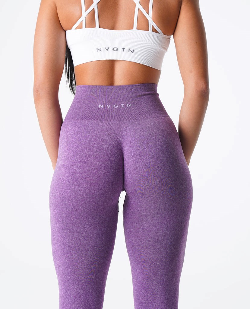 NVGTN NV Seamless Leggings Violet  Leggings Femme | YIA-2588410