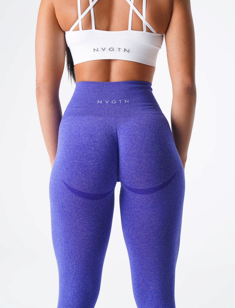 NVGTN Curve Seamless Leggings Bleu  Leggings Femme | YOD-5513494