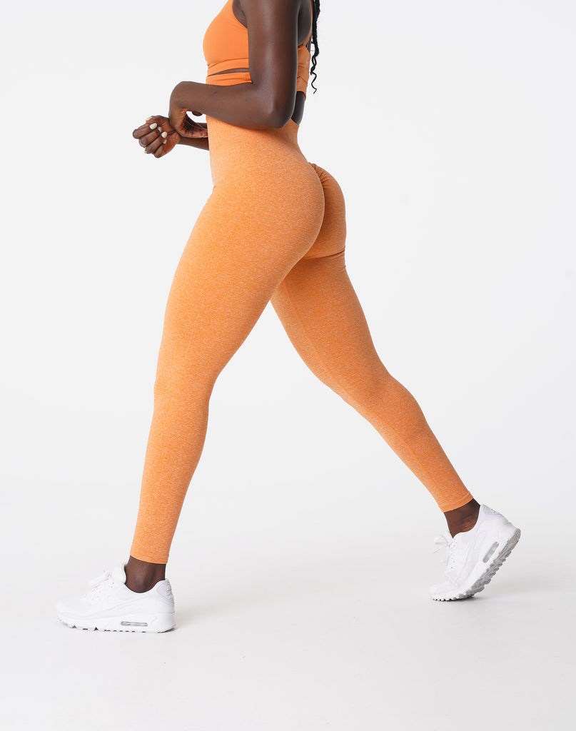 NVGTN Scrunch Seamless Leggings Orange  Leggings Femme | FZD-7532403