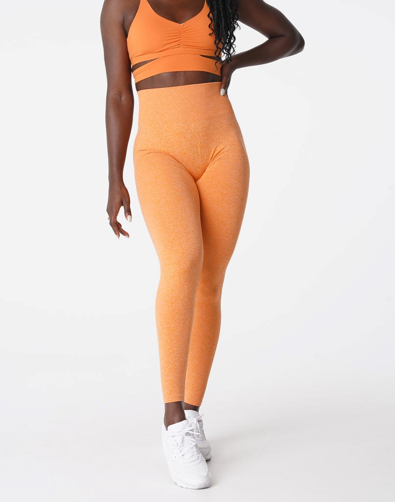 NVGTN Scrunch Seamless Leggings Orange  Leggings Femme | FZD-7532403