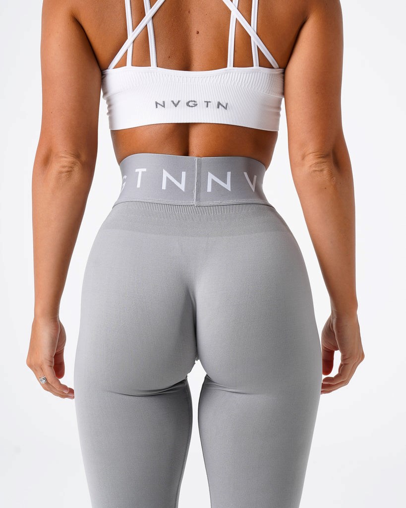 NVGTN Sport Seamless Leggings Grise Clair  Leggings Femme | HHH-4687135