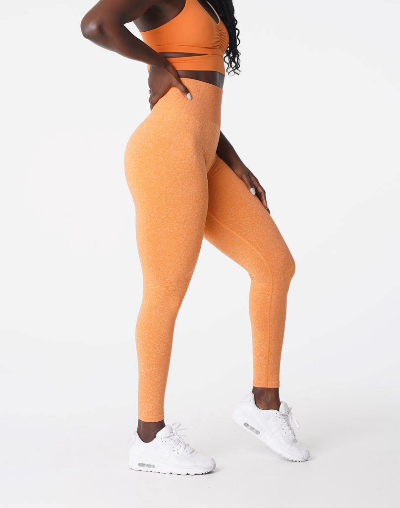 NVGTN Scrunch Seamless Leggings Orange  Leggings Femme | FZD-7532403