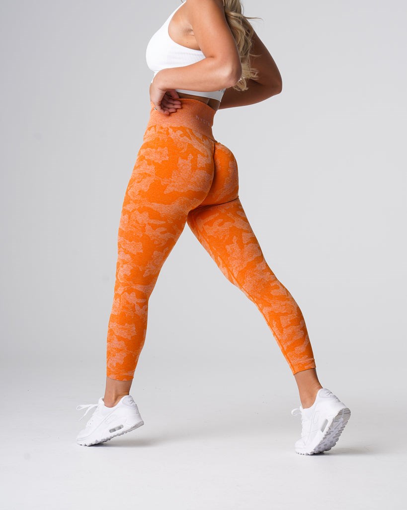 NVGTN Camo Seamless Leggings Orange  Leggings Femme | RTV-7473850