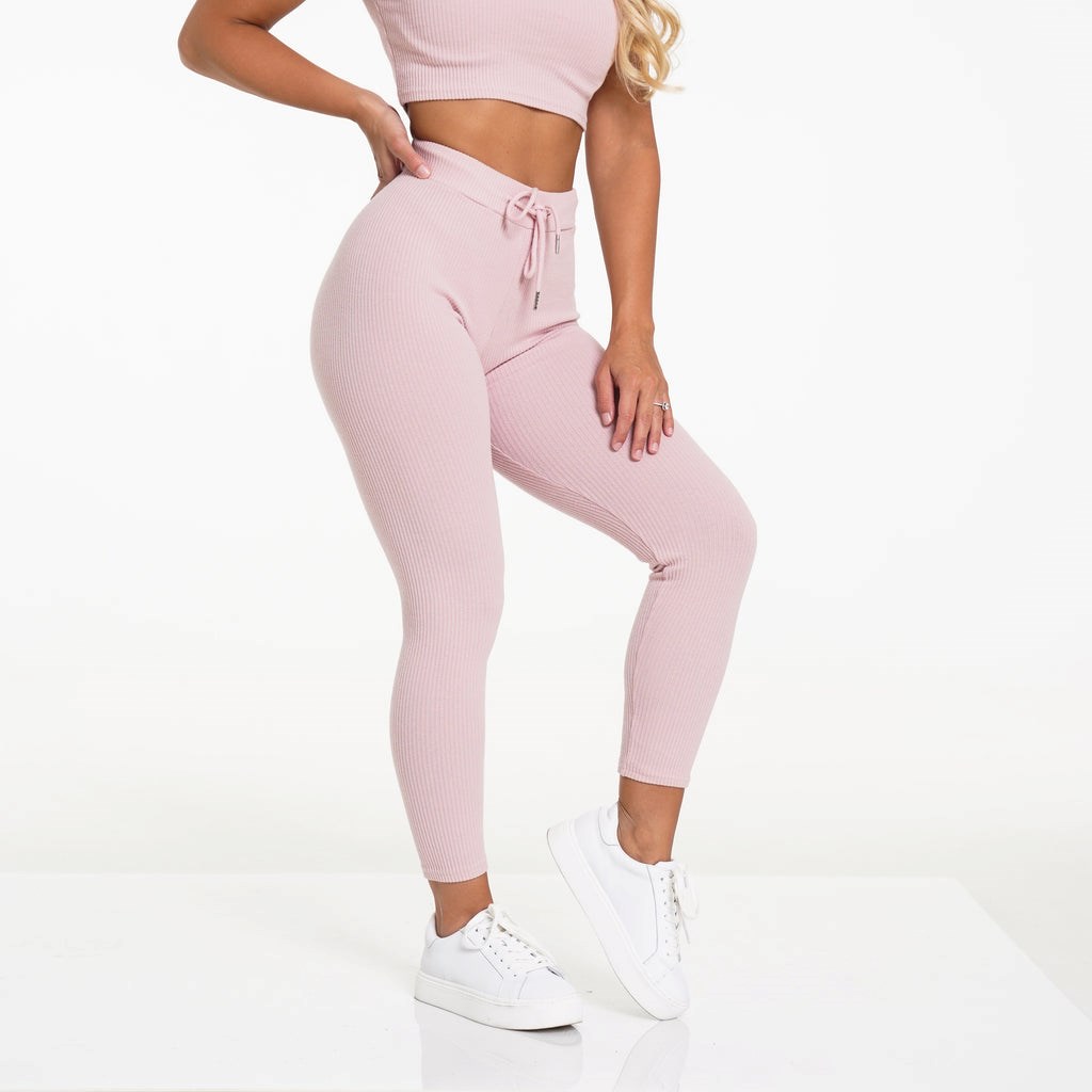 NVGTN Lazy Day Lounge Bottoms Rose  Joggers Femme | NWU-7173876