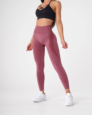 NVGTN Contour Seamless Leggings Bordeaux  Leggings Femme | WZU-8965420