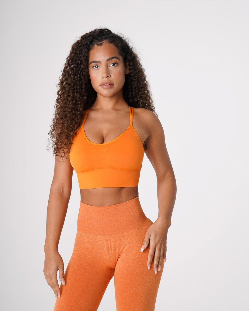 NVGTN Flourish Seamless Bra Clementine  Soutien Gorge Sport Femme | SRP-0534556