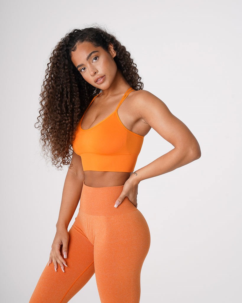 NVGTN Flourish Seamless Bra Clementine  Hauts Femme | ULT-9668874