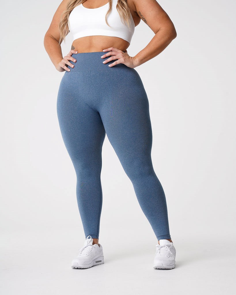 NVGTN NV Seamless Leggings Bleu  Leggings Femme | ZKO-7381947