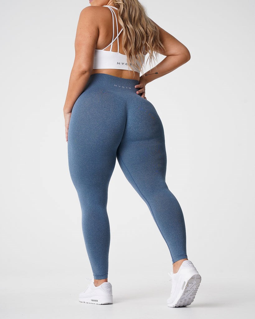 NVGTN NV Seamless Leggings Bleu  Leggings Femme | ZKO-7381947