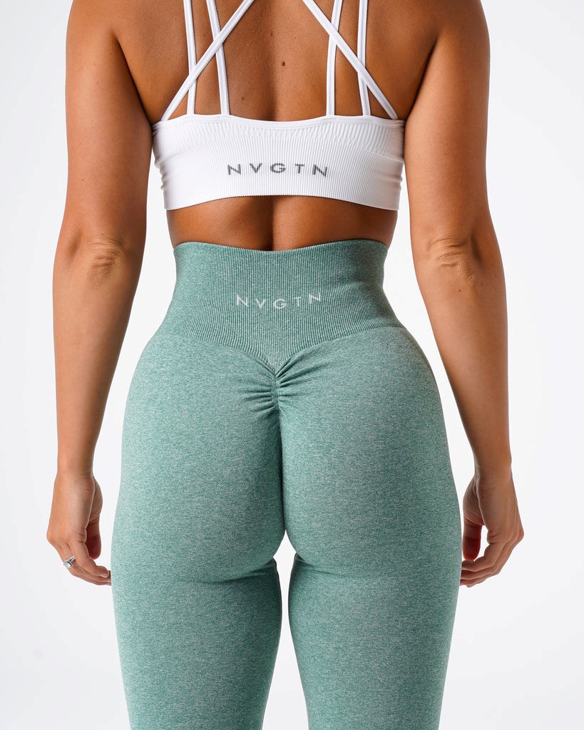 NVGTN Scrunch Seamless Leggings Vert  Leggings Femme | GXE-8333533