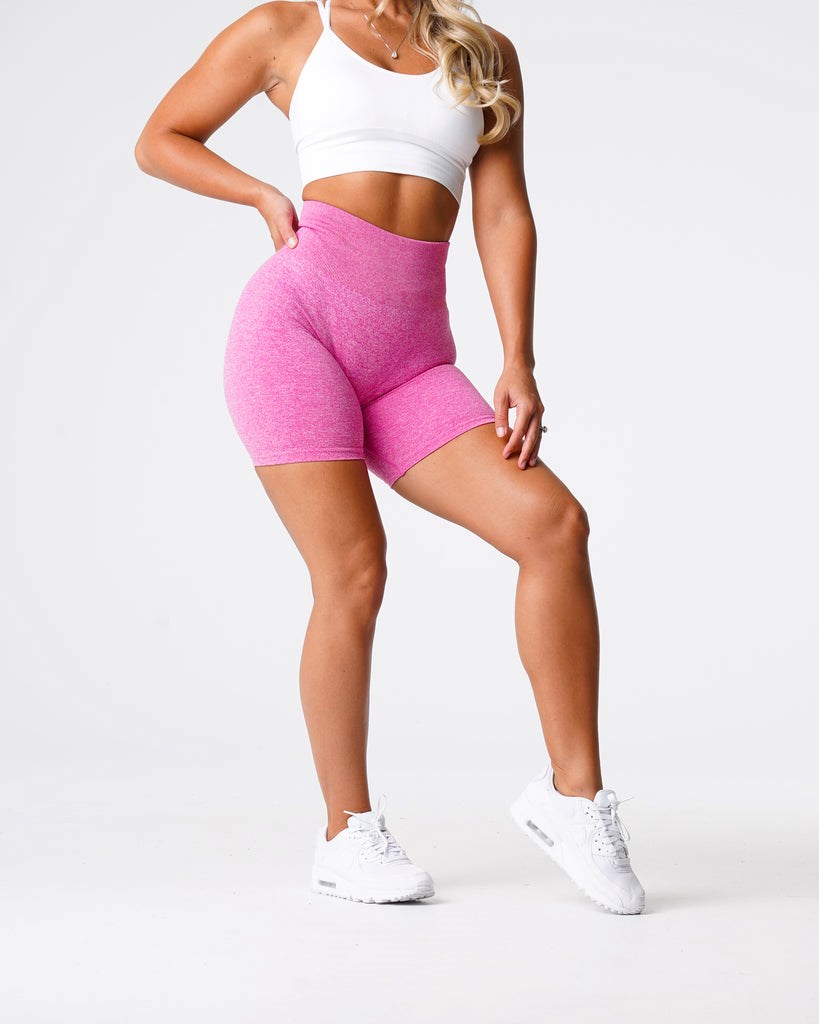 NVGTN Scrunch Seamless Shorts Rose  Shorts Femme | NBD-1419467