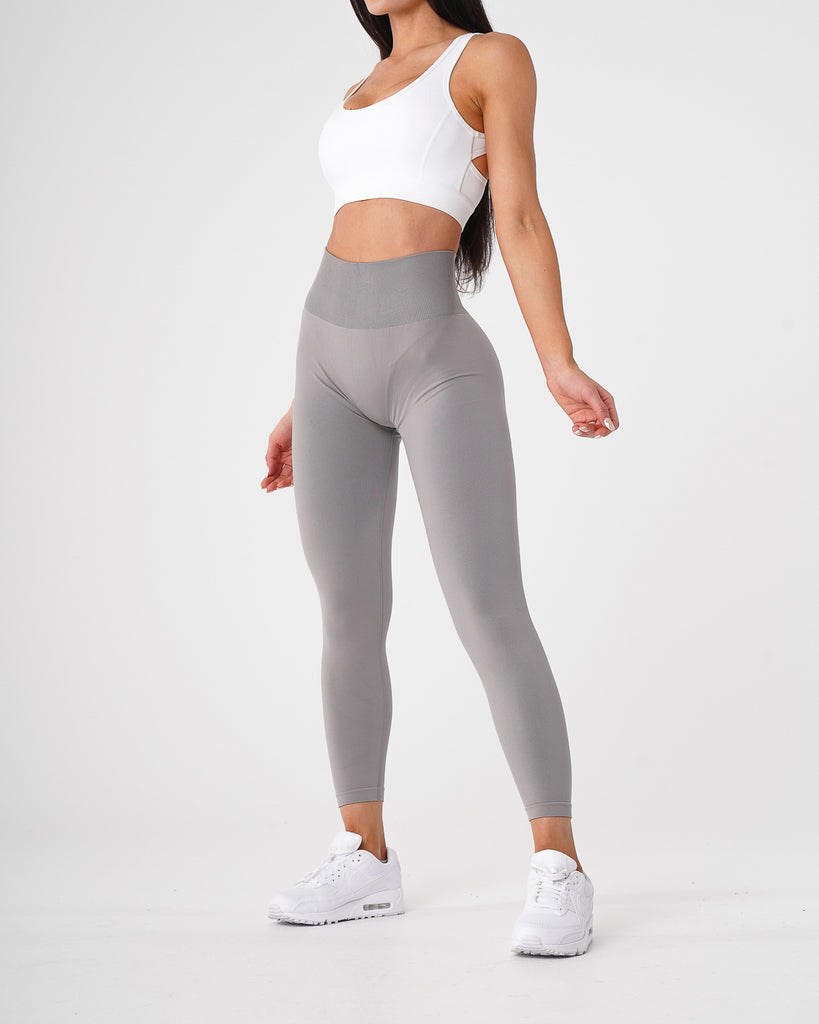 NVGTN Solid Seamless Leggings Grise Clair  Leggings Femme | FZK-6586161