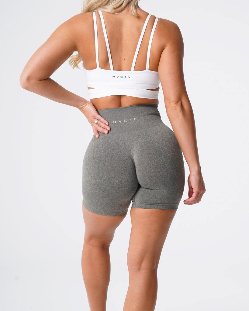 NVGTN Pro Seamless Shorts Kaki Vert  Shorts Femme | RVA-5383293