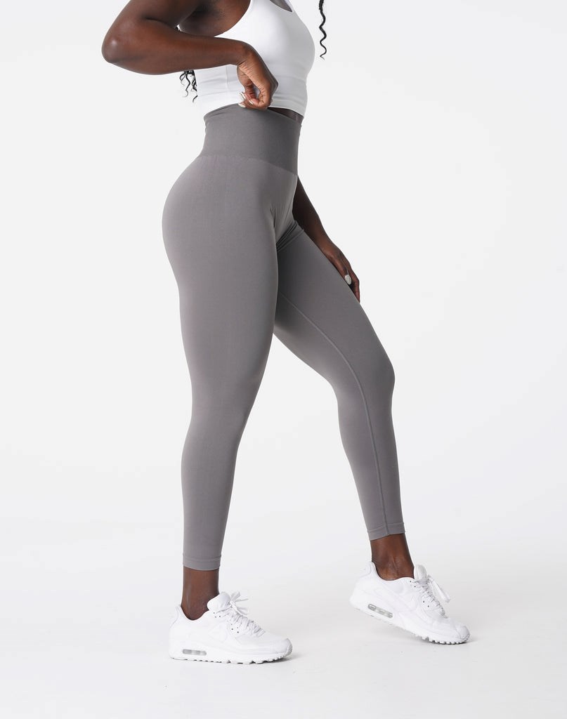 NVGTN Solid Seamless Leggings Charcoal  Leggings Femme | KVJ-8967649