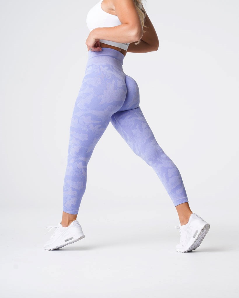 NVGTN Camo Seamless Leggings Periwinkle  Leggings Femme | FNU-0391491