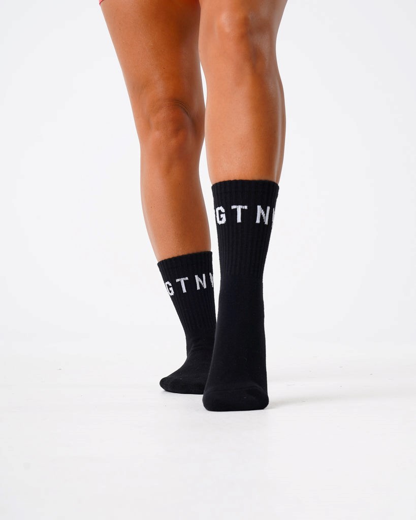 NVGTN Crew Socks Noir  Chaussettes Homme | BCX-5788558