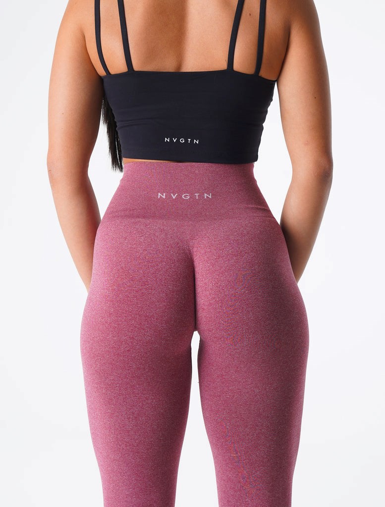 NVGTN NV Seamless Leggings Bordeaux  Leggings Femme | YDD-1475989