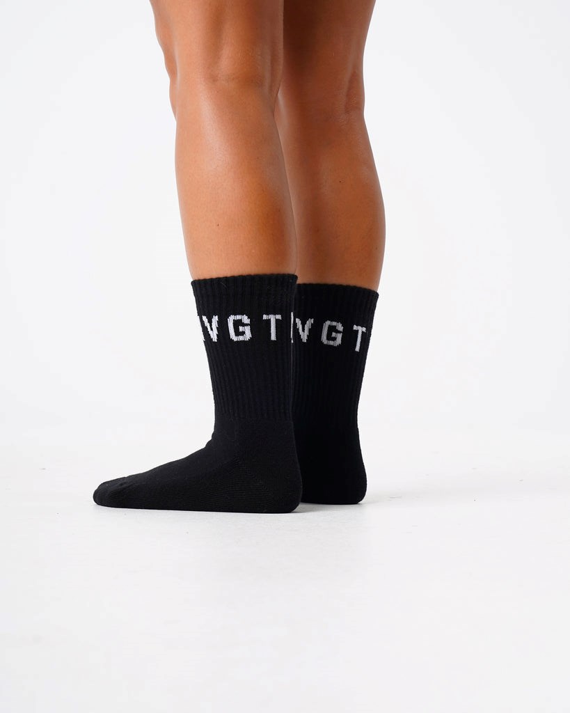 NVGTN Crew Socks Noir  Chaussettes Homme | BCX-5788558