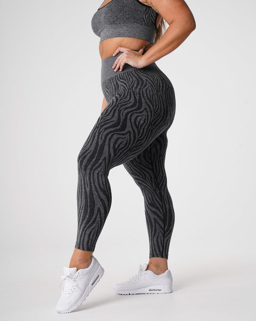 NVGTN Zebra Seamless Leggings Noir  Leggings Femme | GUN-4349152