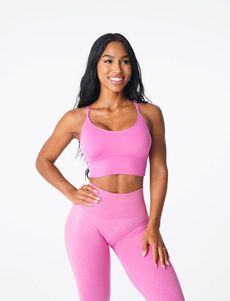 NVGTN Flourish Seamless Bra Rose  Soutien Gorge Sport Femme | OEE-6008895