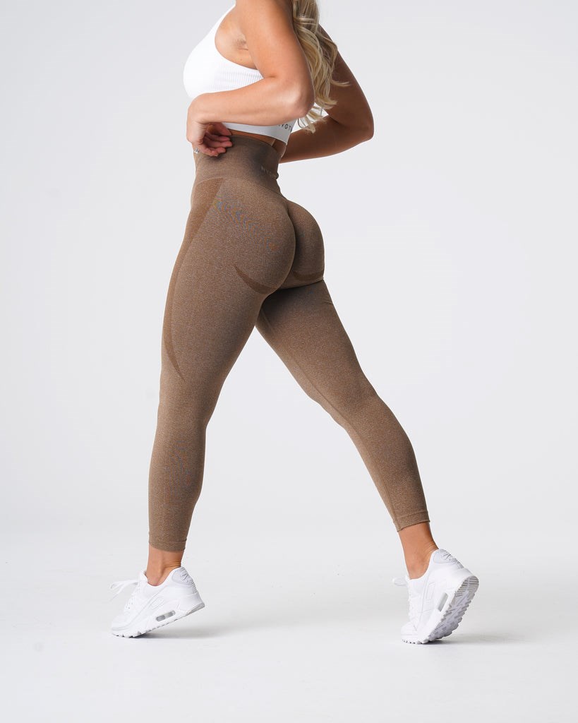 NVGTN Contour Seamless Leggings Mocha  Leggings Femme | WDU-6235959