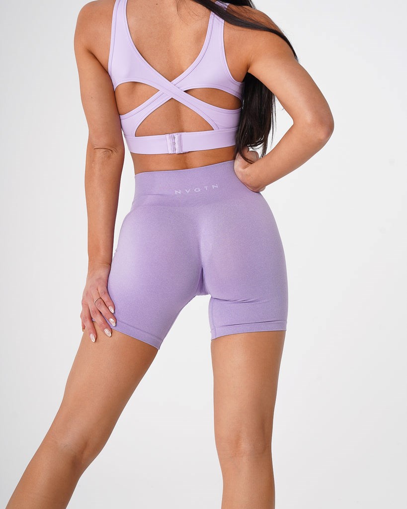 NVGTN Pro Seamless Shorts Lilac  Shorts Femme | JAI-8186039