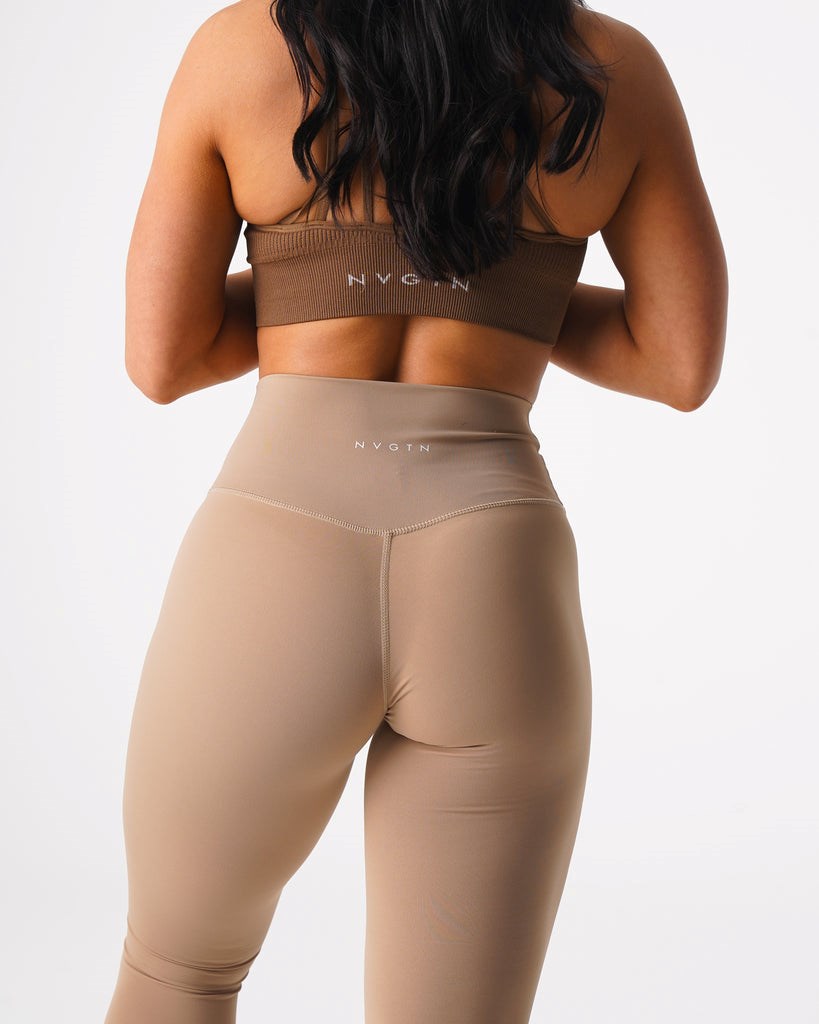 NVGTN Signature 2.0 Leggings Latte  Leggings Femme | FGW-7905195